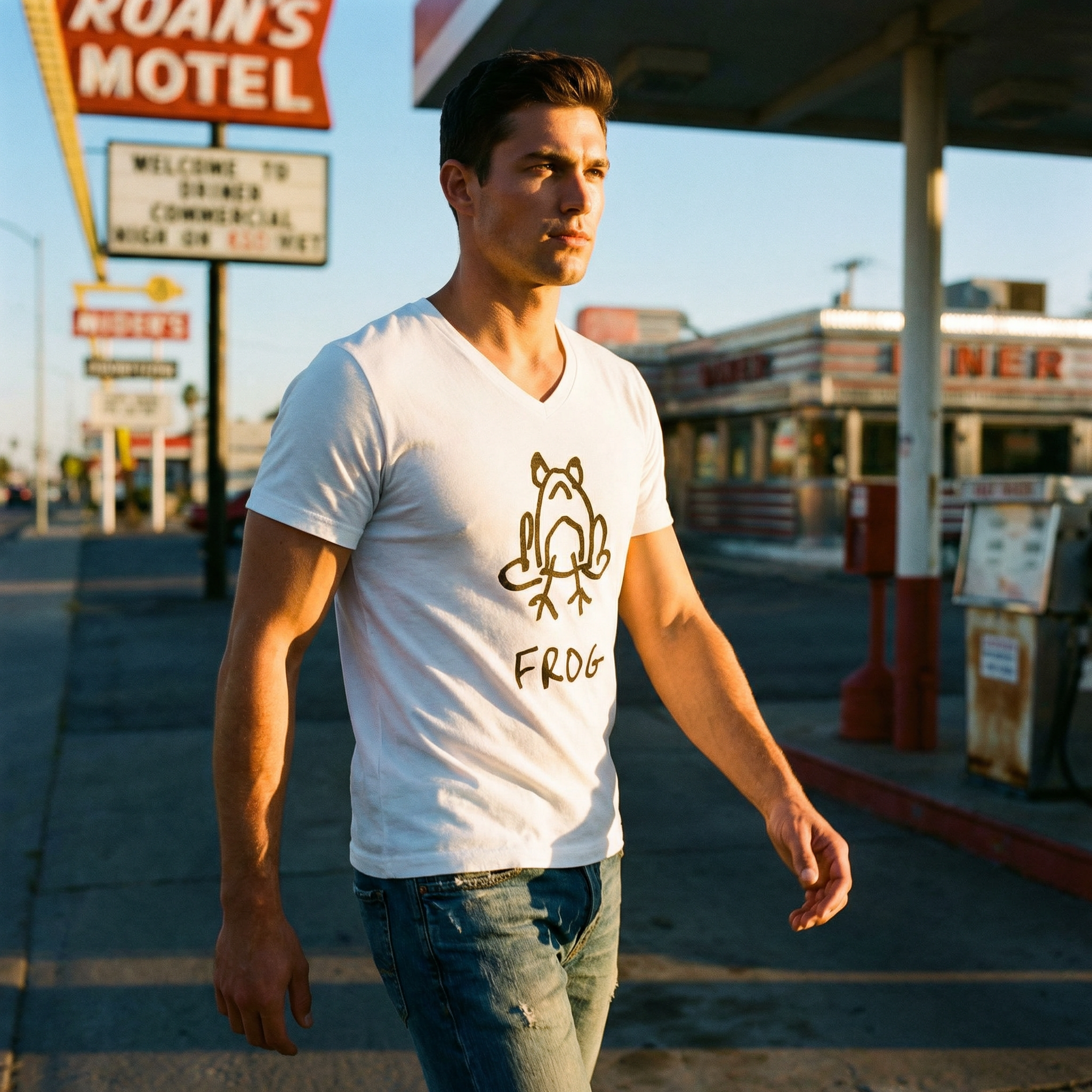 Frog - Unisex V-neck Tee