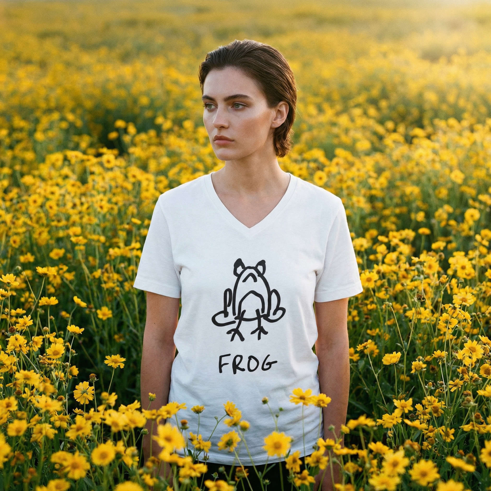 Frog - Unisex V-neck Tee