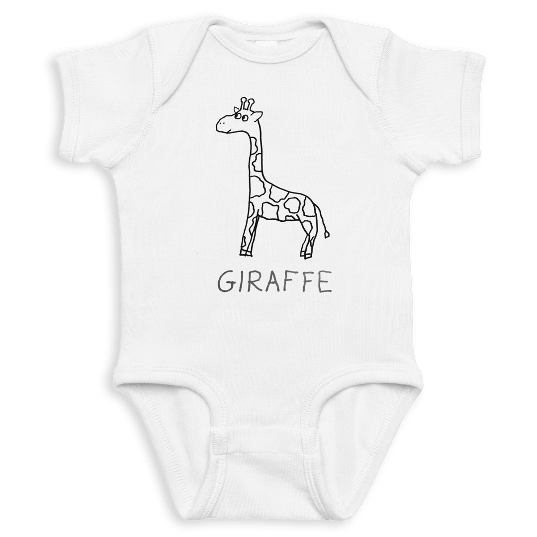 Giraffe - Baby Onesie - LoFi Animal Shirts