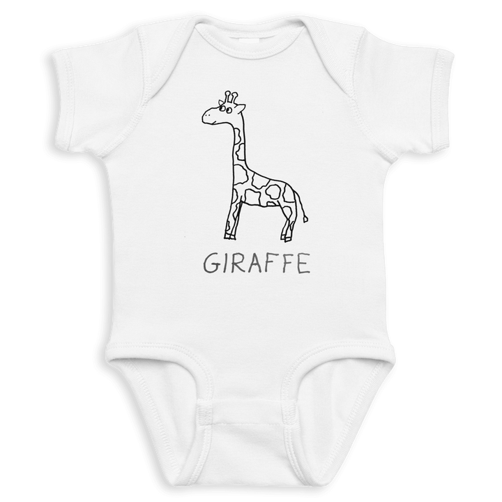 Giraffe - Baby Onesie - LoFi Animal Shirts