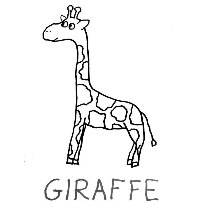 Giraffe - Baby Tee - LoFi Animal Shirts