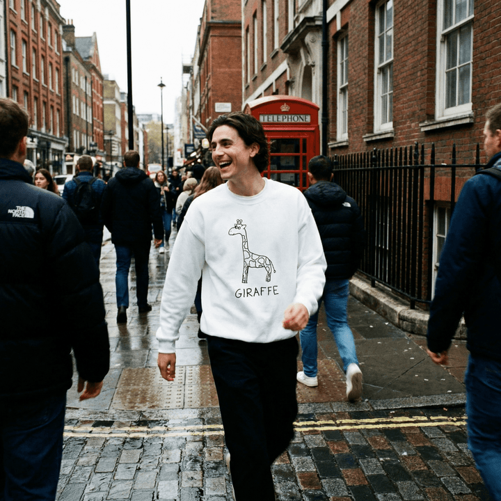 Giraffe - Crewneck Sweatshirt - LoFi Animal Shirts
