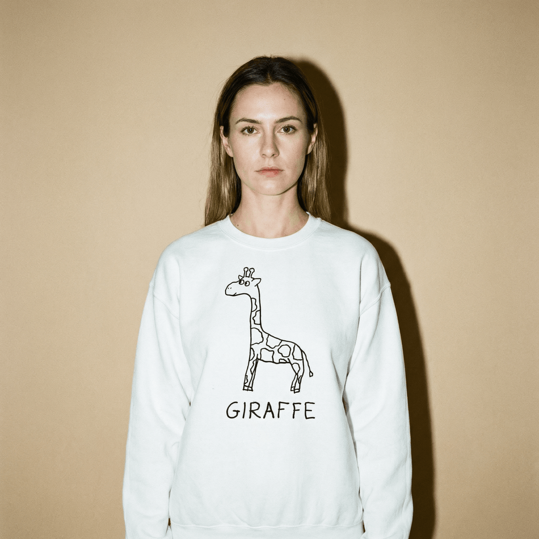 Giraffe - Crewneck Sweatshirt - LoFi Animal Shirts