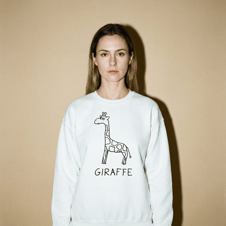 Giraffe - Crewneck Sweatshirt - LoFi Animal Shirts