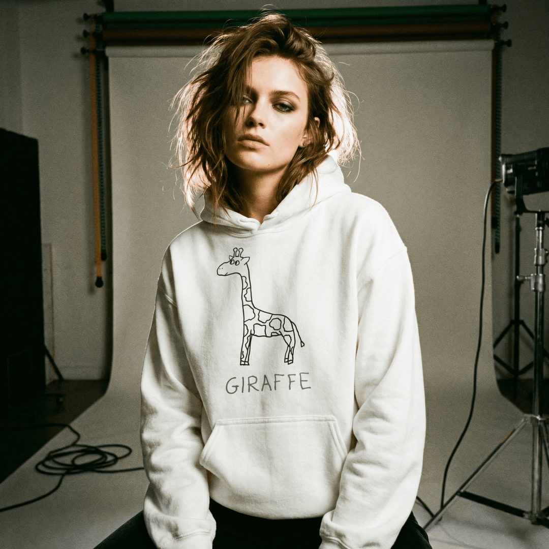 Giraffe - Hoodie - LoFi Animal Shirts