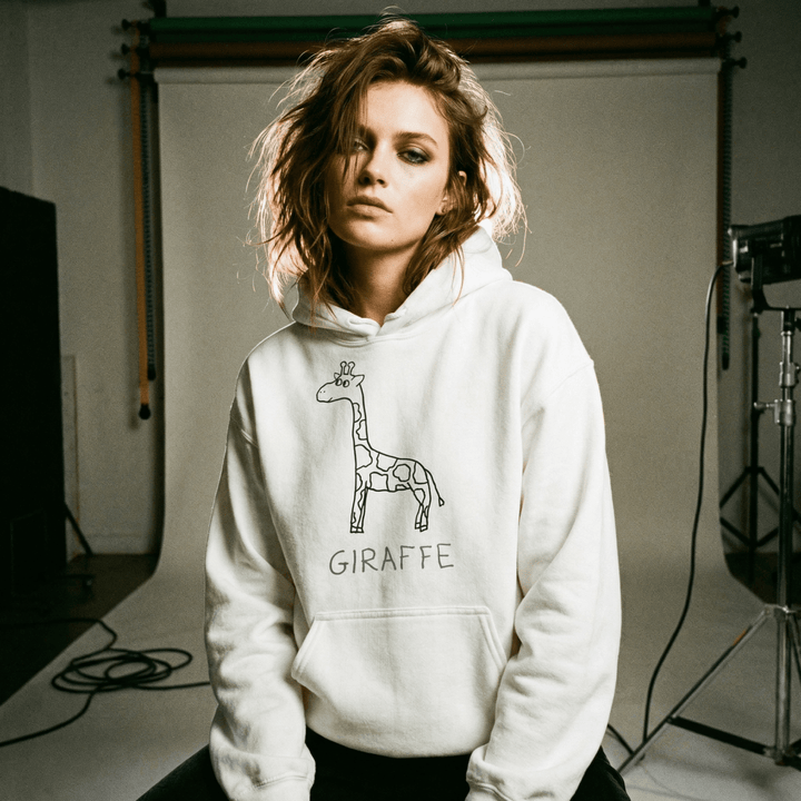 Giraffe - Hoodie - LoFi Animal Shirts