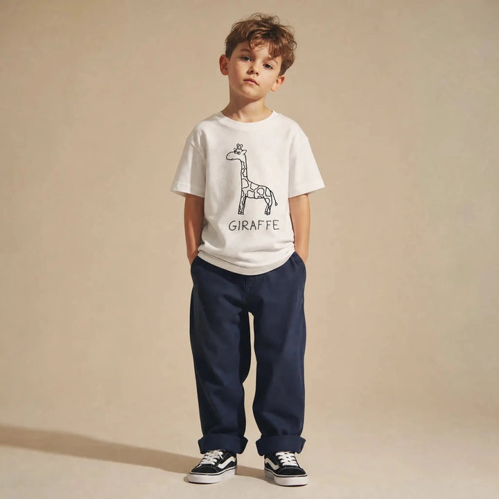 Giraffe - Kids Tee - LoFi Animal Shirts
