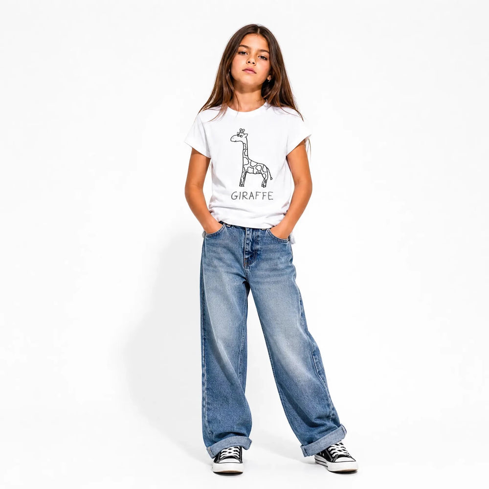 Giraffe - Kids Tee - LoFi Animal Shirts