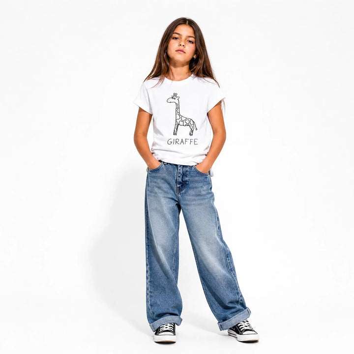 Giraffe - Kids Tee - LoFi Animal Shirts