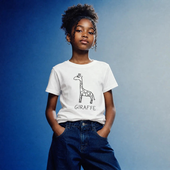 Giraffe - Kids Tee - LoFi Animal Shirts
