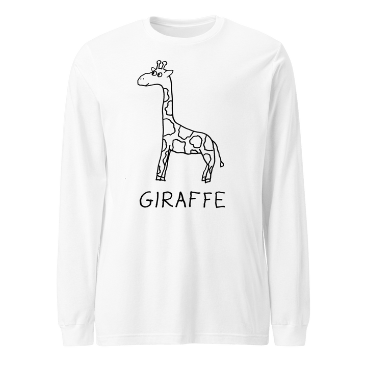 Giraffe - Long Sleeve Tee - LoFi Animal Shirts