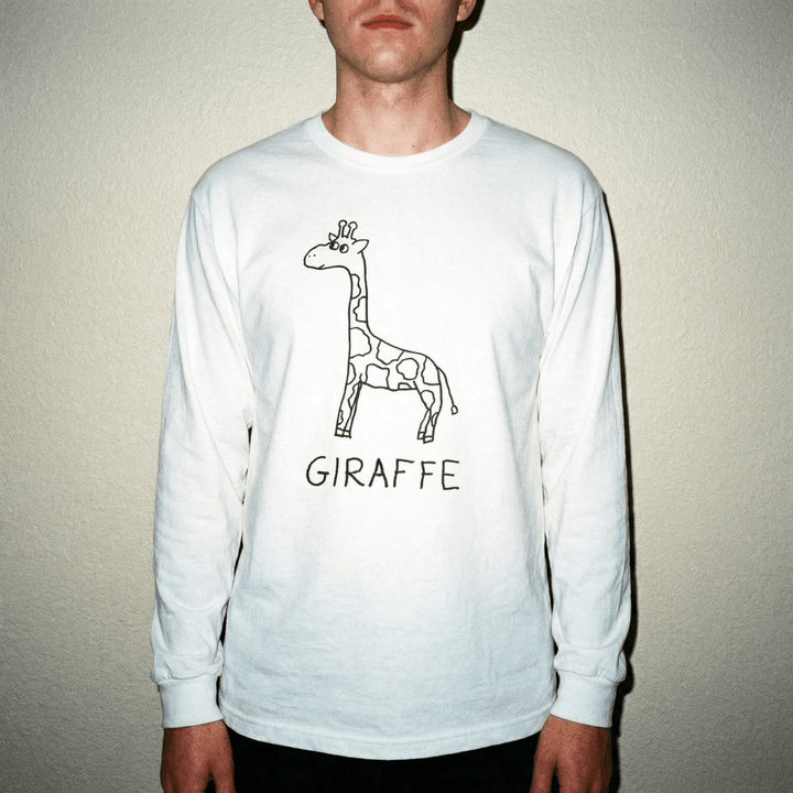 Giraffe - Long Sleeve Tee - LoFi Animal Shirts