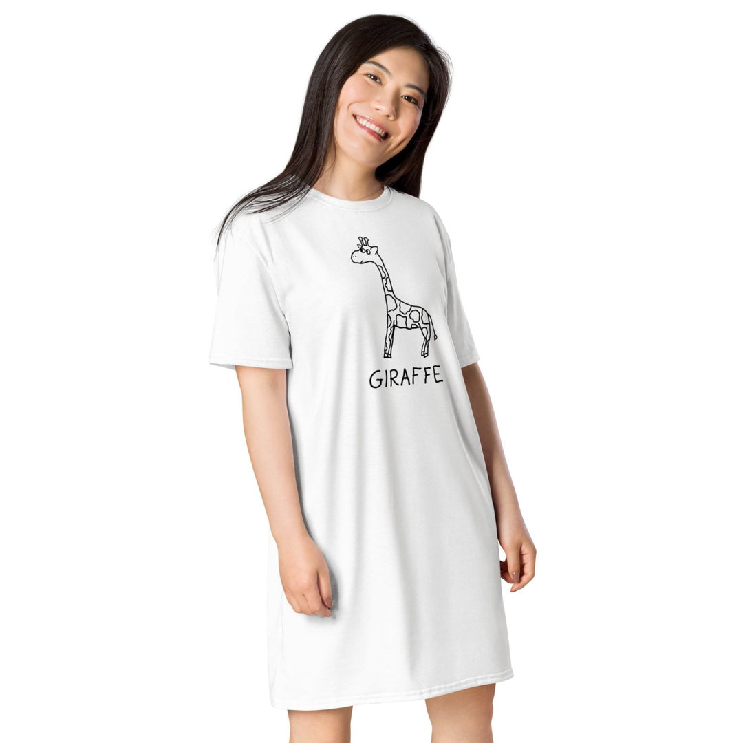 Giraffe - T-shirt dress - LoFi Animal Shirts