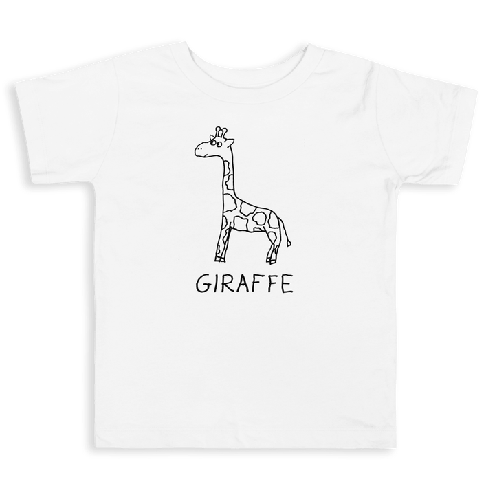 Giraffe - Toddler Tee - LoFi Animal Shirts