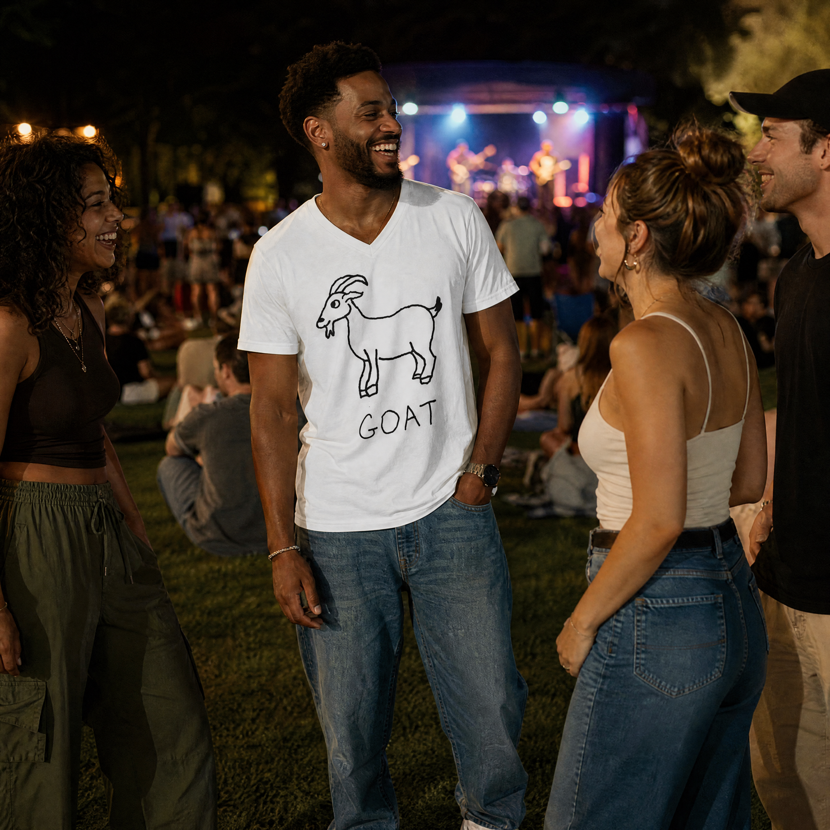 Goat - Unisex V-neck Tee