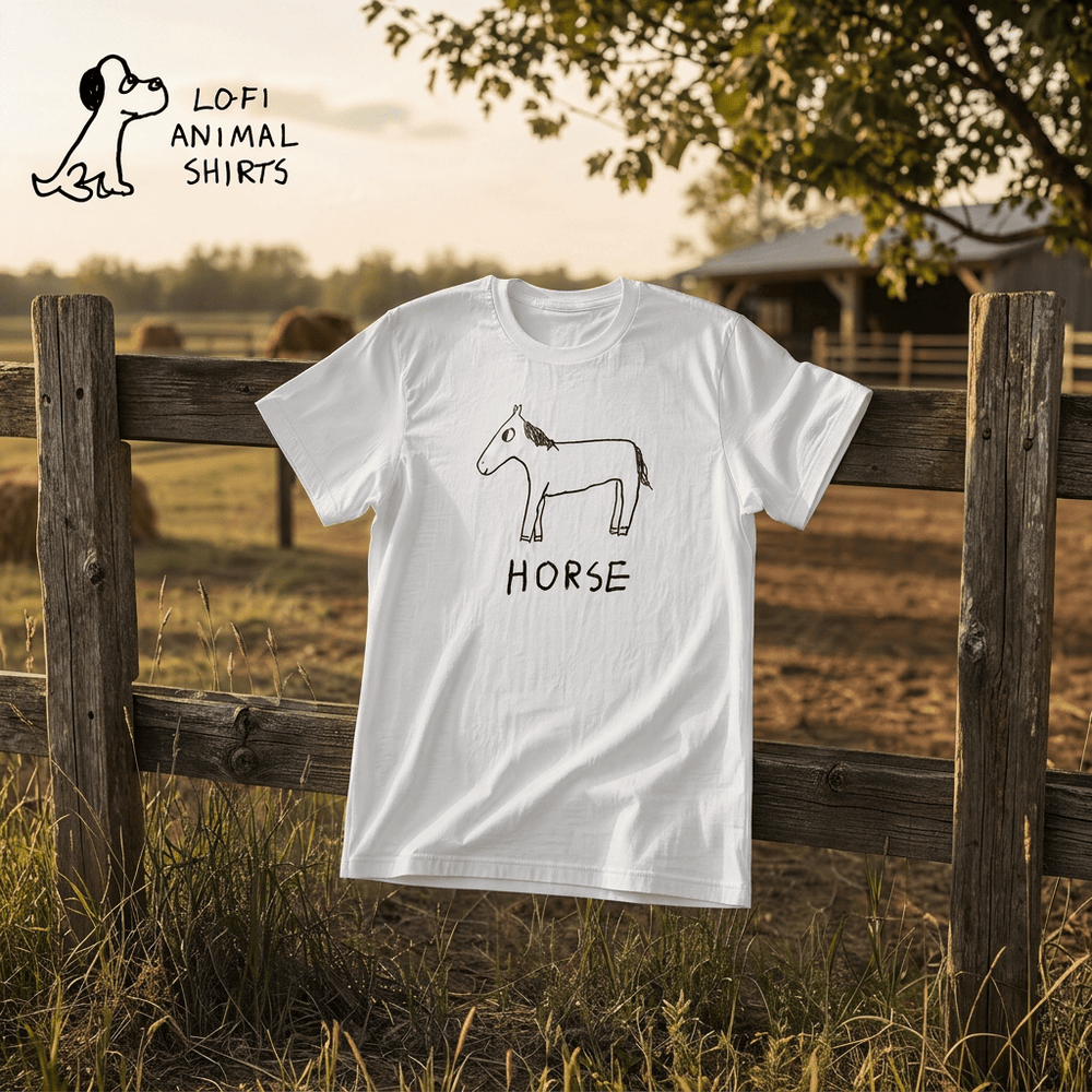 Horse - Classic Tee - LoFi Animal Shirts