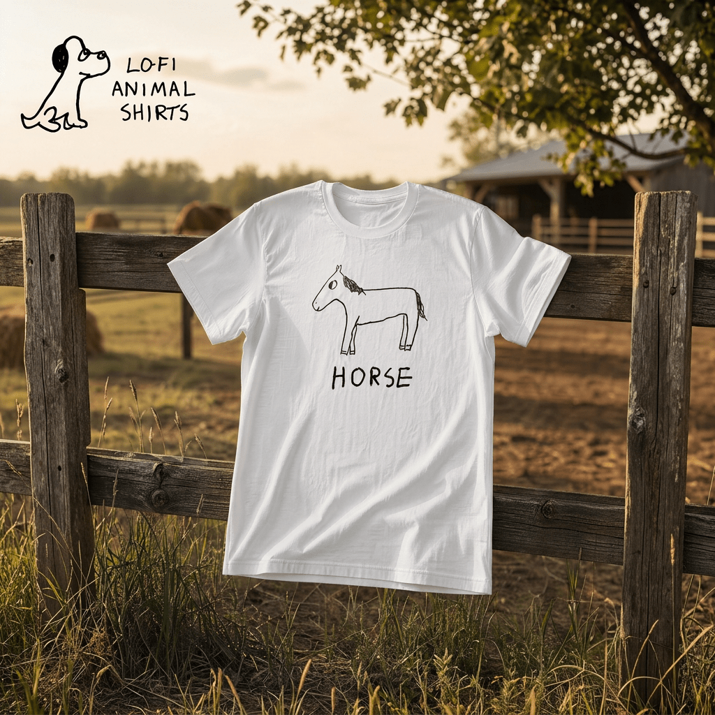 Horse - Classic Tee - LoFi Animal Shirts