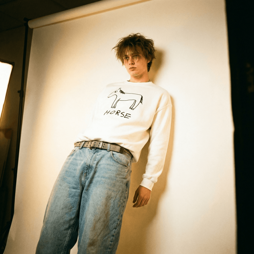 Horse - Crewneck Sweatshirt - LoFi Animal Shirts