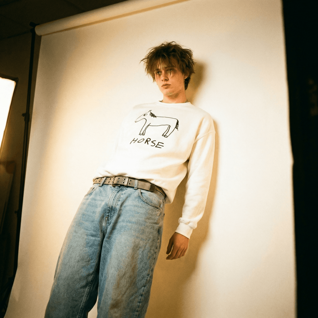 Horse - Crewneck Sweatshirt - LoFi Animal Shirts
