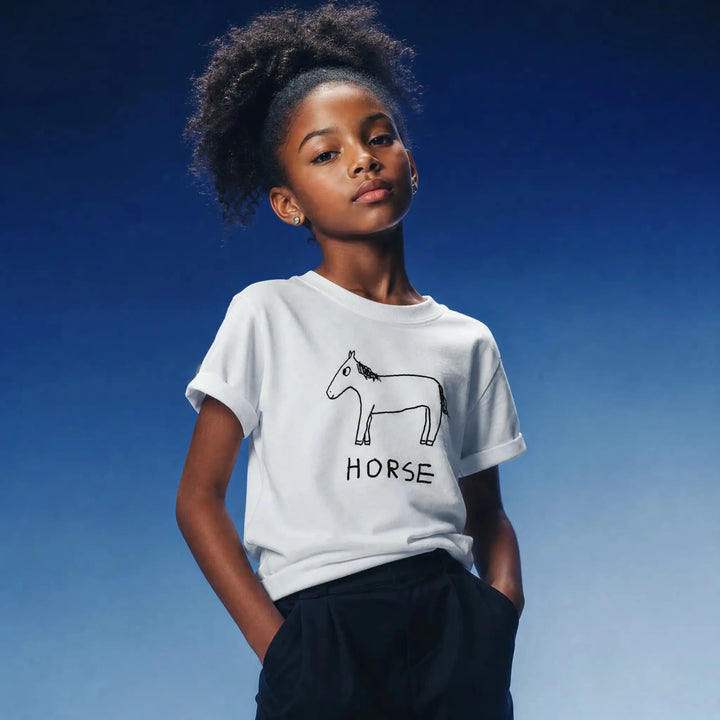 Horse - Kids Tee - LoFi Animal Shirts
