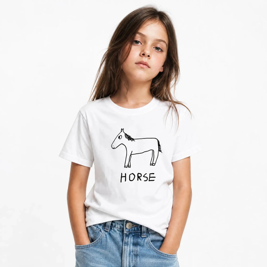 Horse - Kids Tee - LoFi Animal Shirts