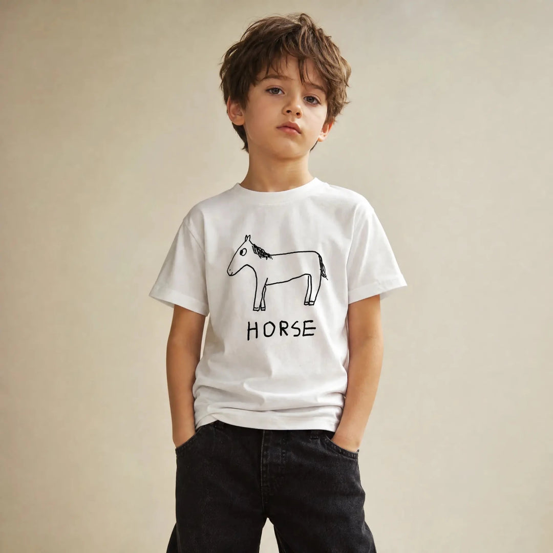 Horse - Kids Tee - LoFi Animal Shirts