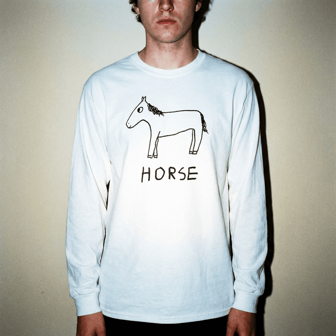 Horse - Long Sleeve Tee - LoFi Animal Shirts