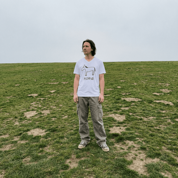 Horse - V - Neck T-Shirt - LoFi Animal Shirts