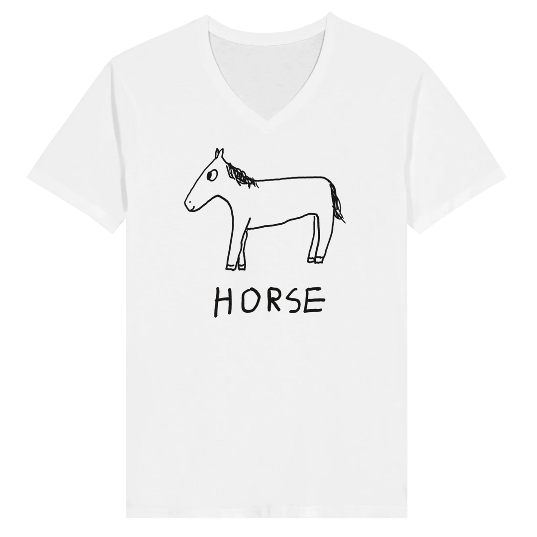 Horse - V-Neck T-Shirt - LoFi Animal Shirts