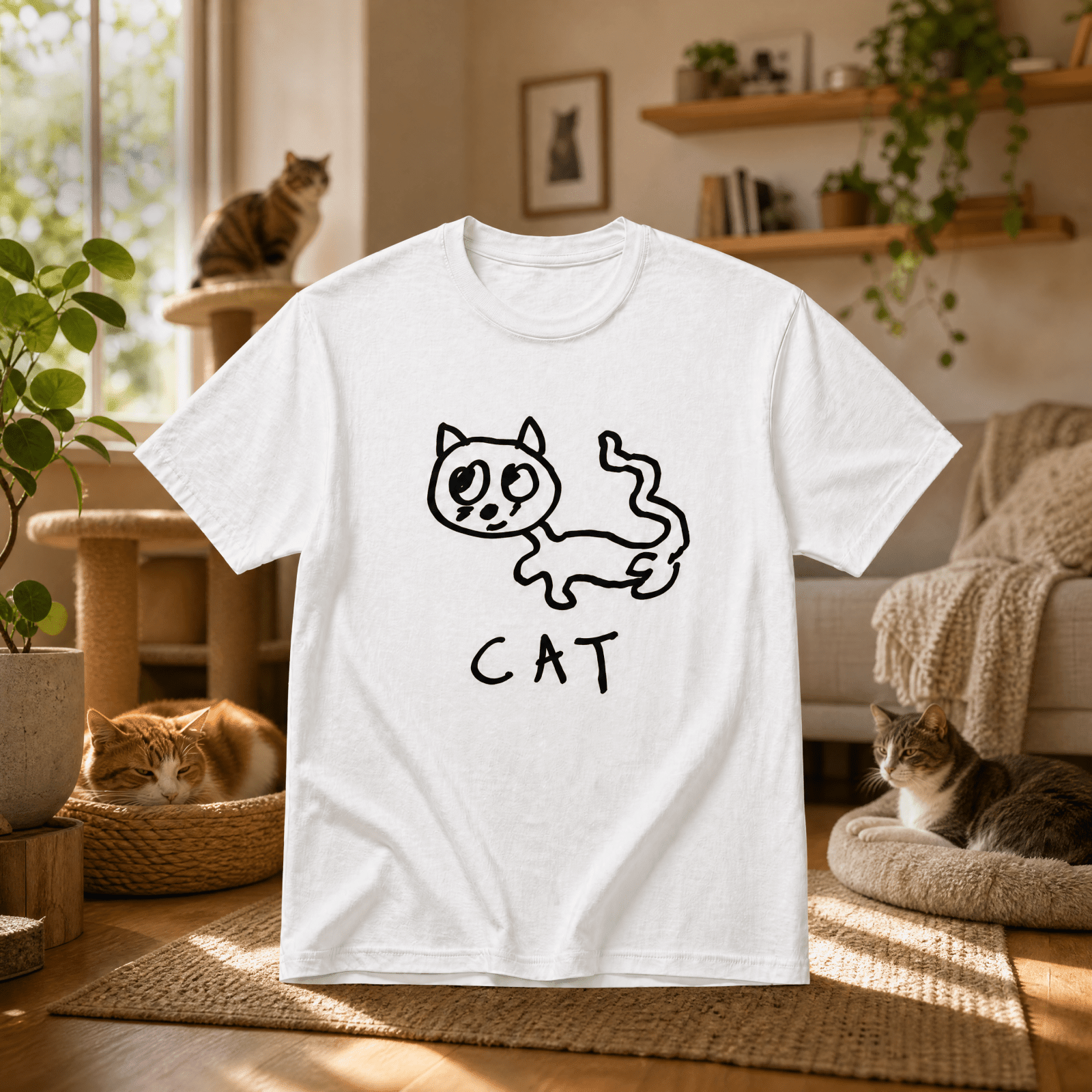 Cat - Classic Tee - LoFi Animal Shirts