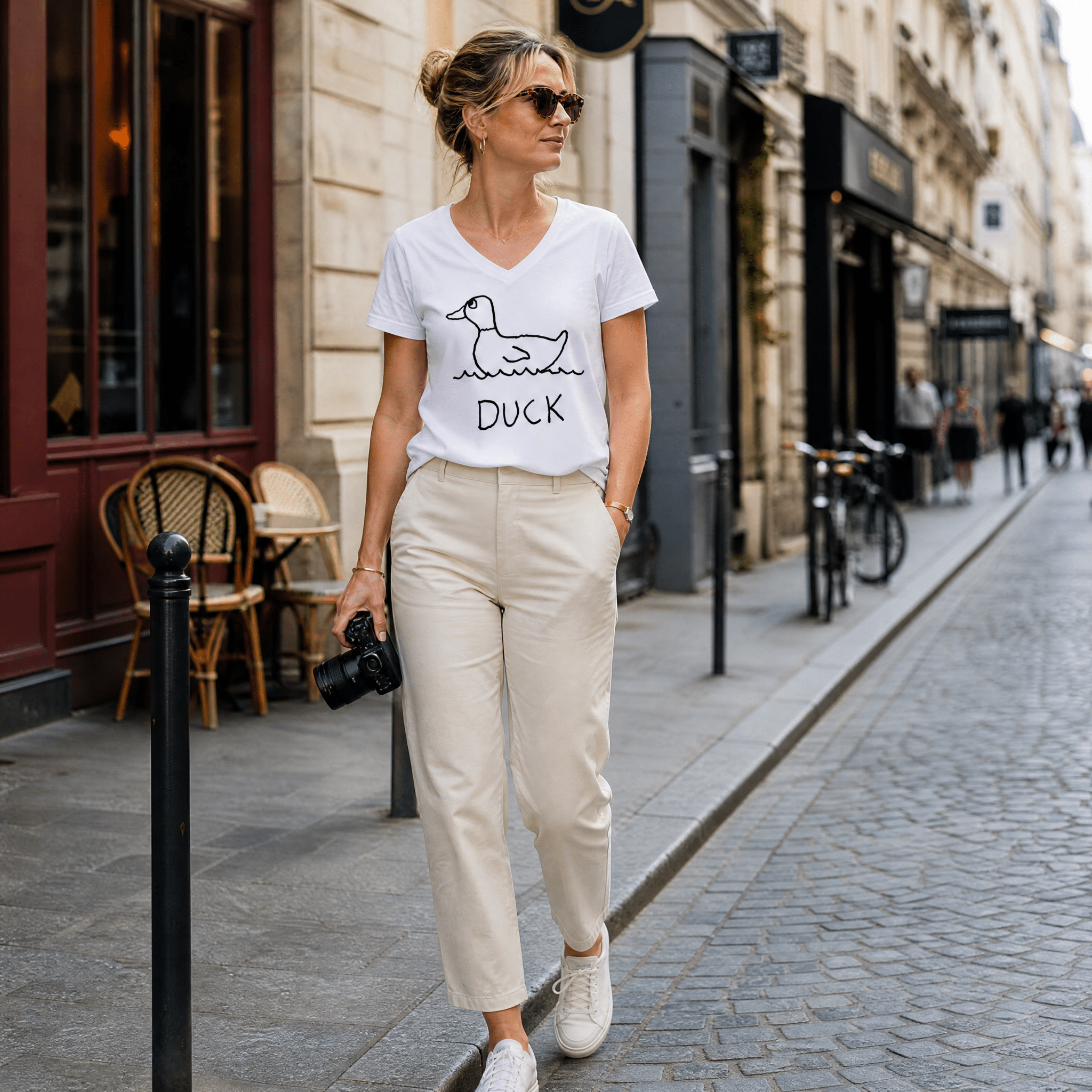 Duck - V-neck Tee