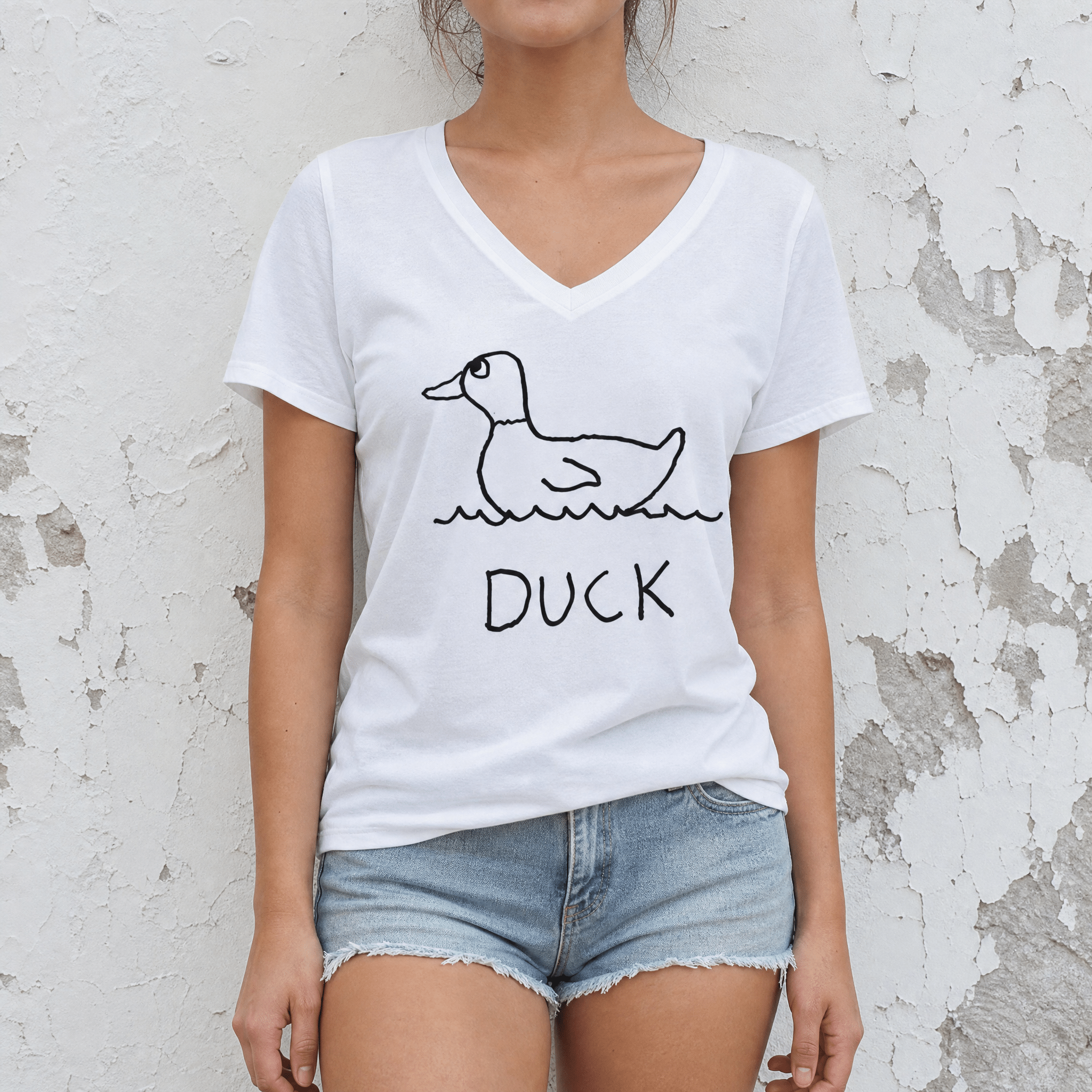 Duck - V-neck Tee