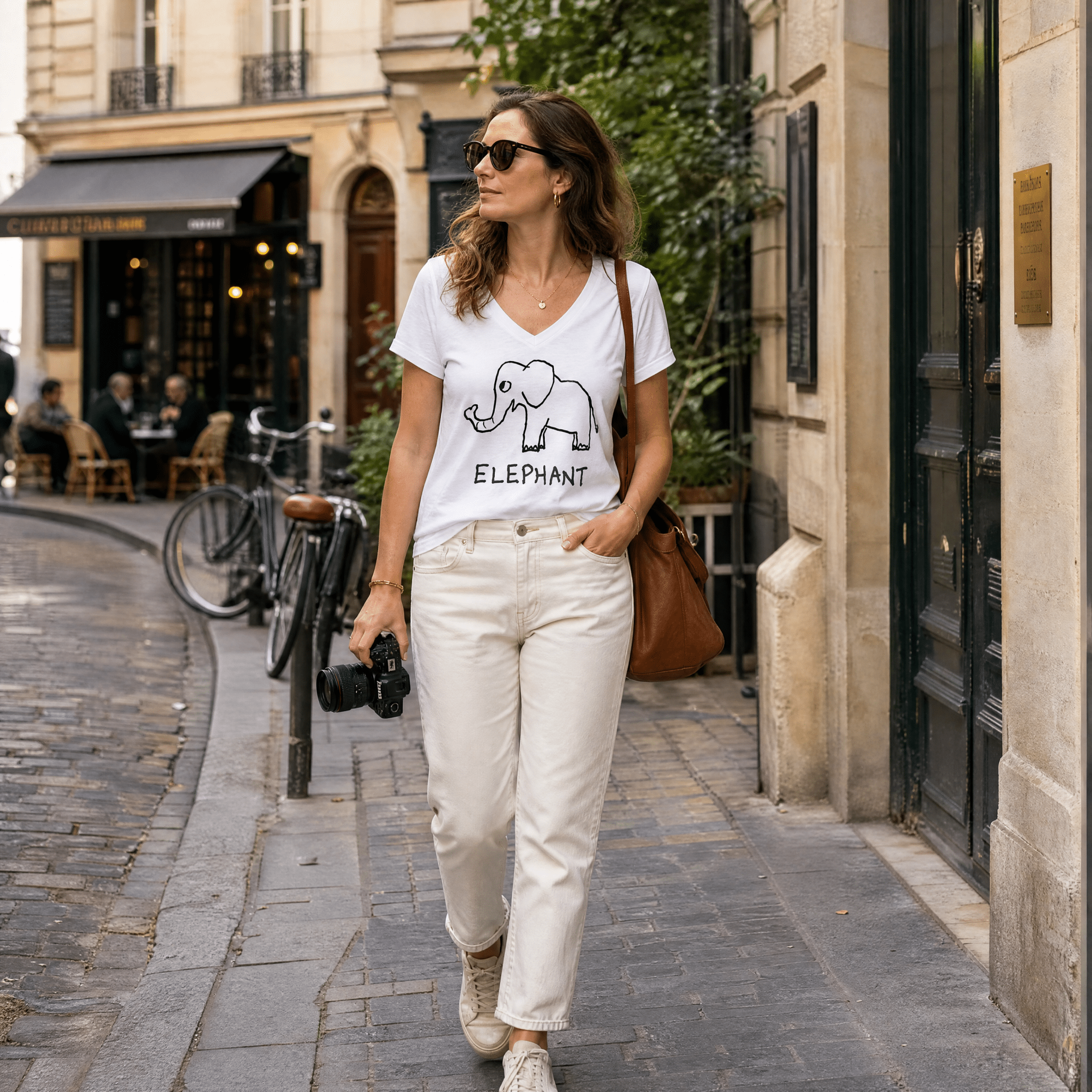 Elephant - V-neck Tee