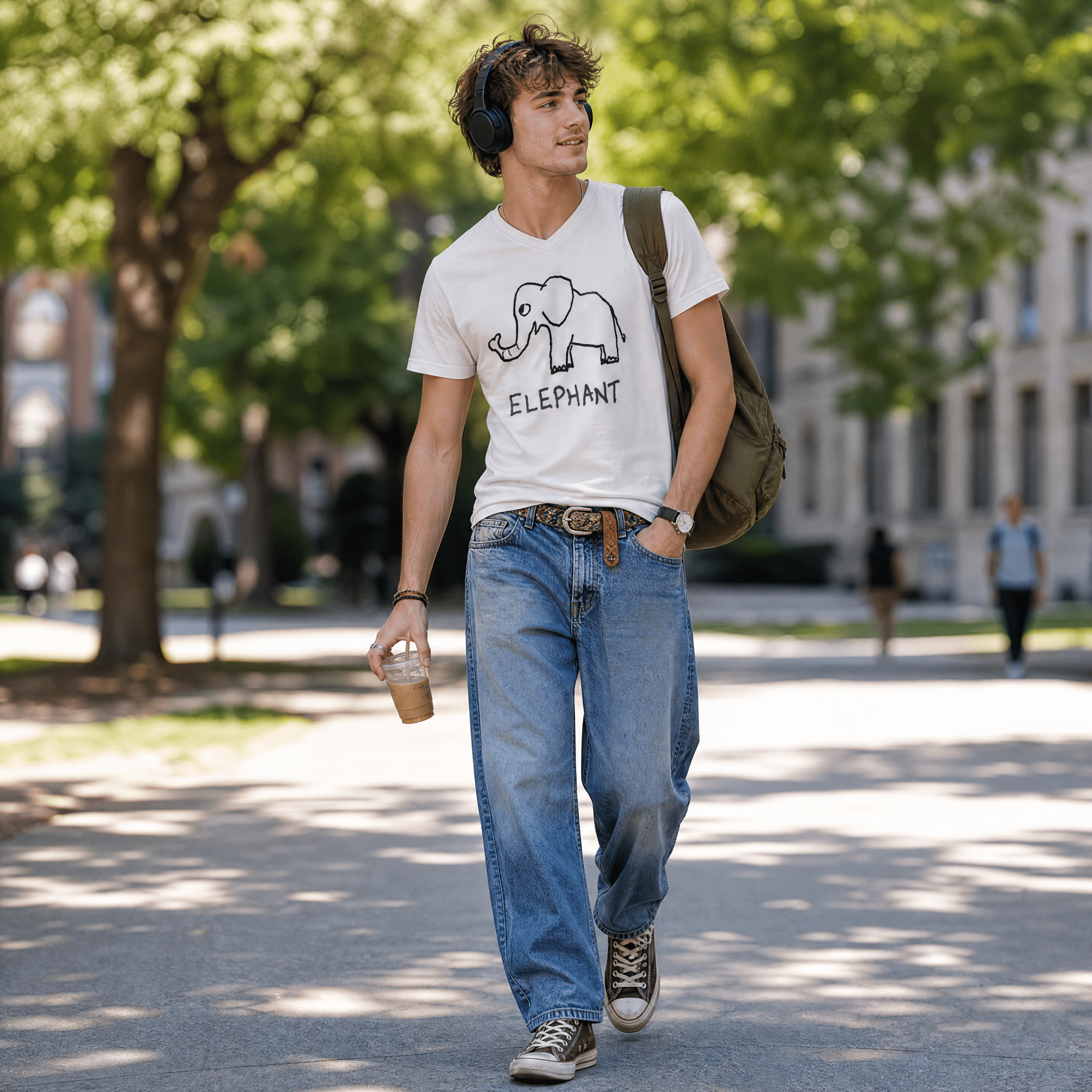 Elephant - V-neck Tee
