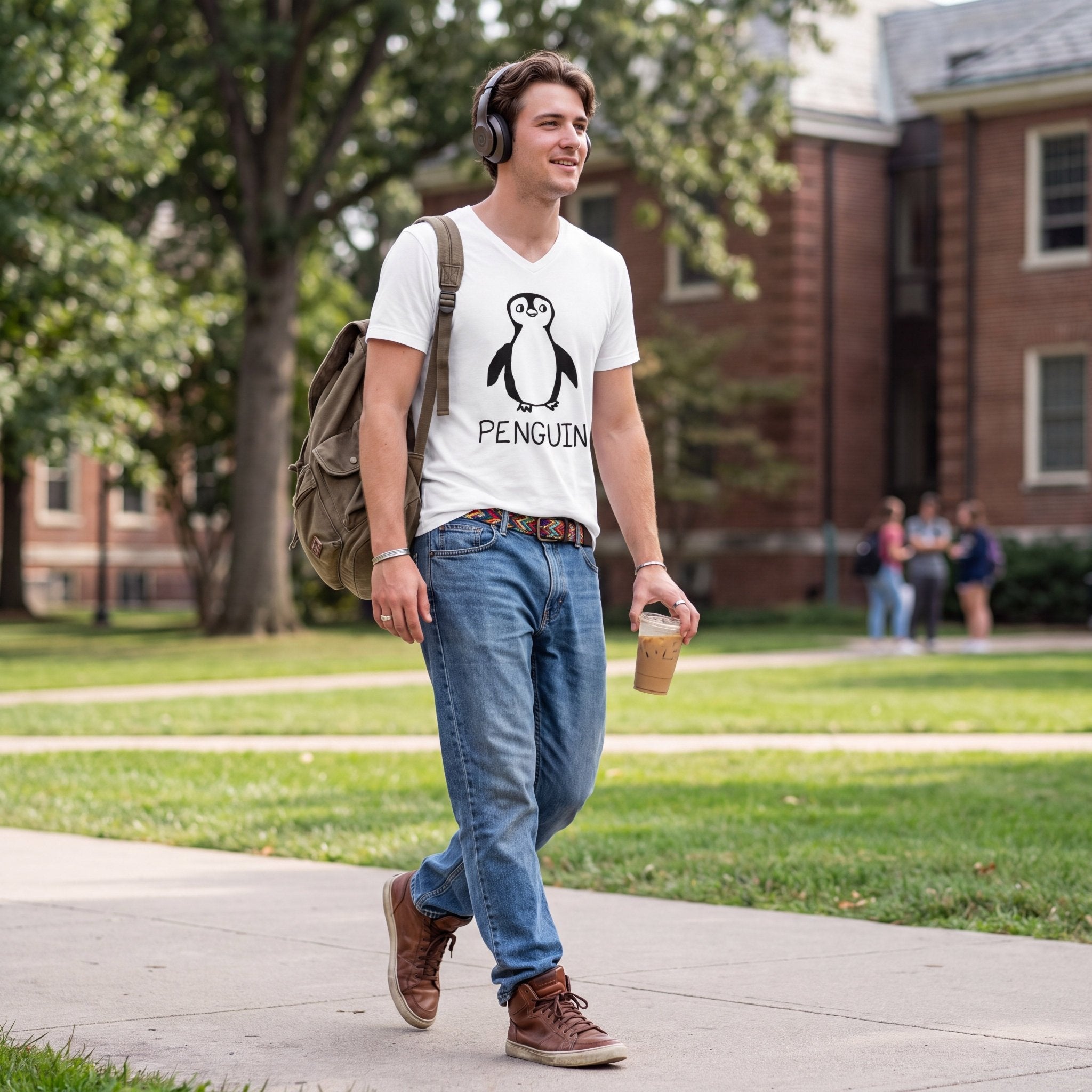 Penguin - V-neck Tee