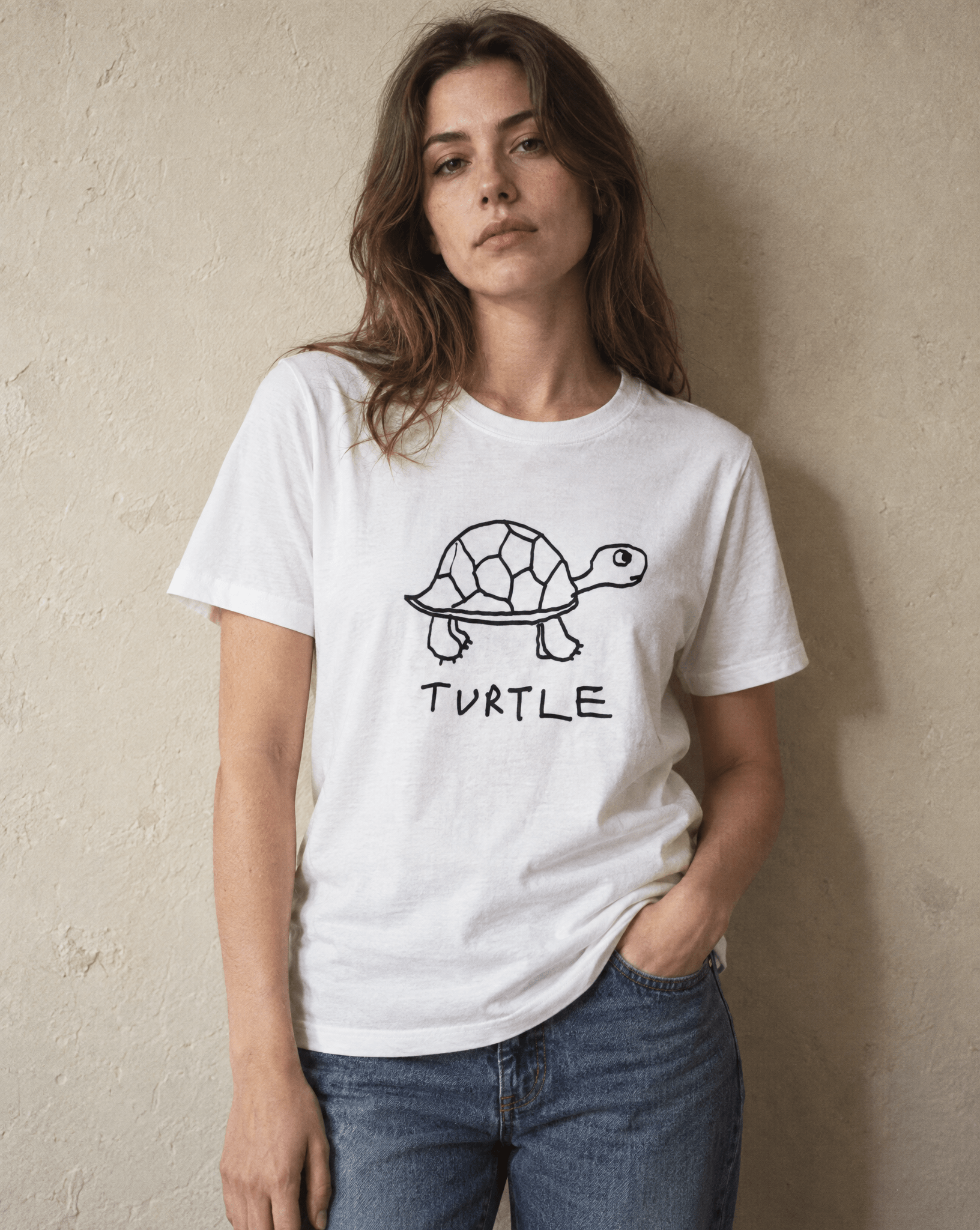 LoFi Turtle Women's Tee lifestyle photo — studio