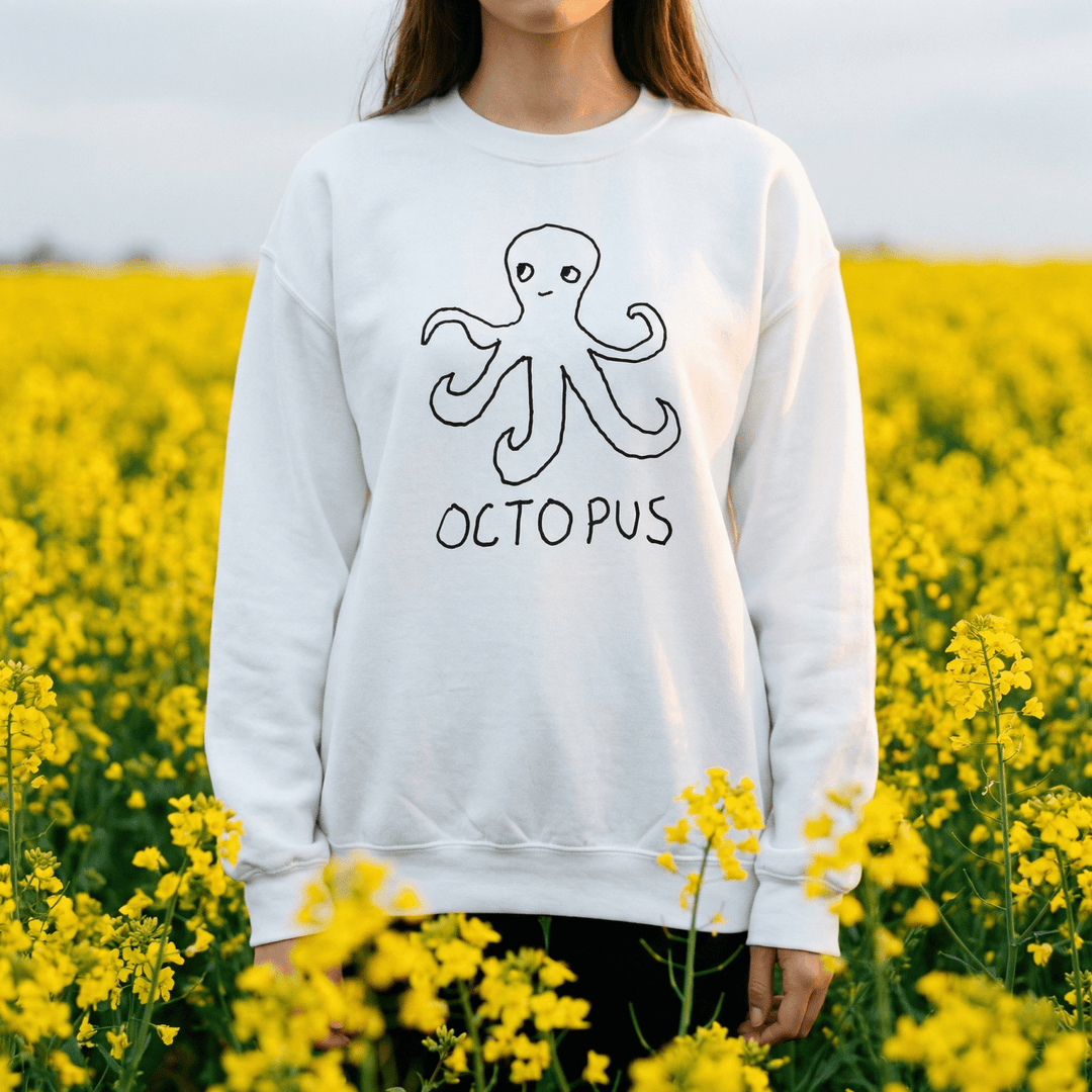 Octopus - Crewneck Sweatshirt - LoFi Animal Shirts