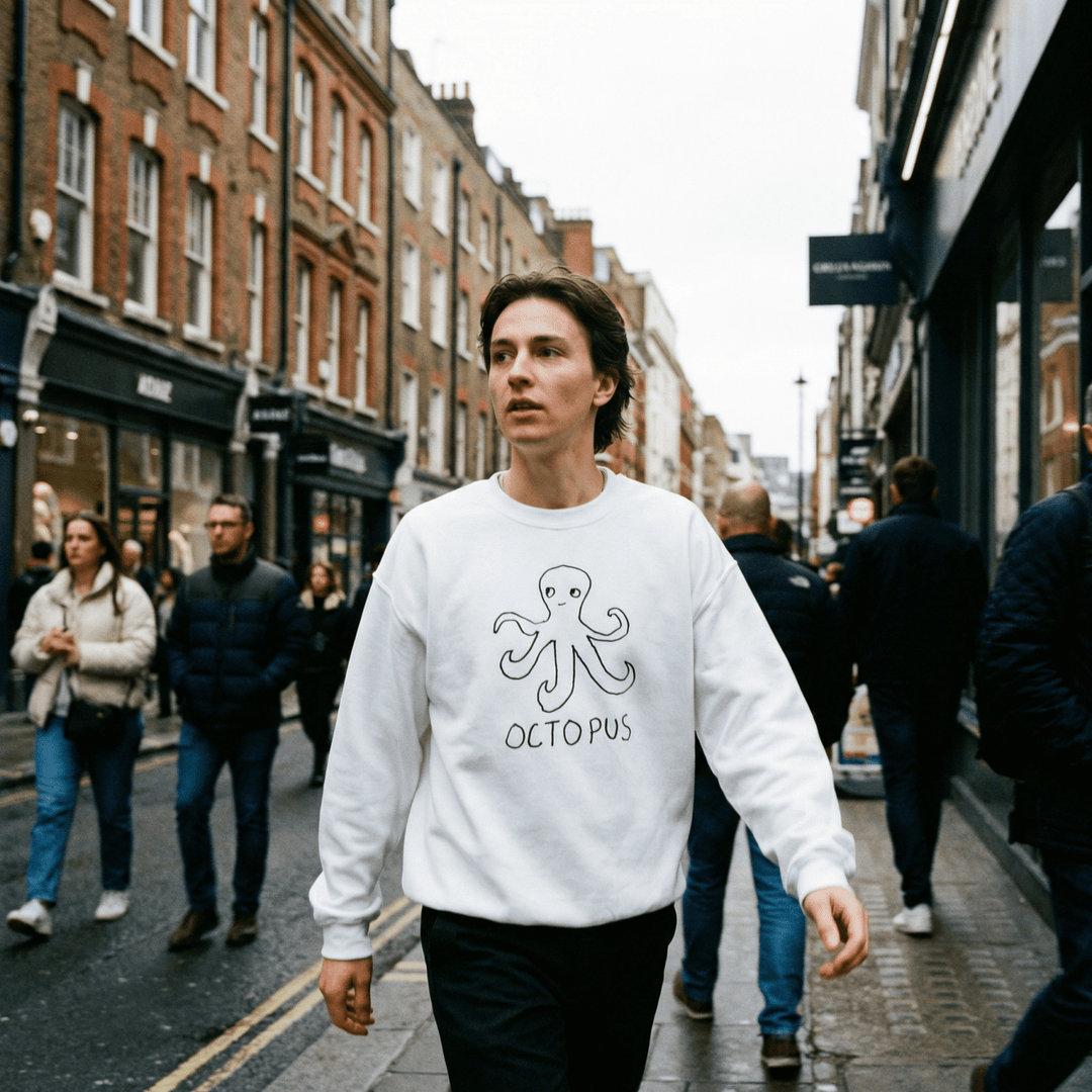 Octopus - Crewneck Sweatshirt - LoFi Animal Shirts