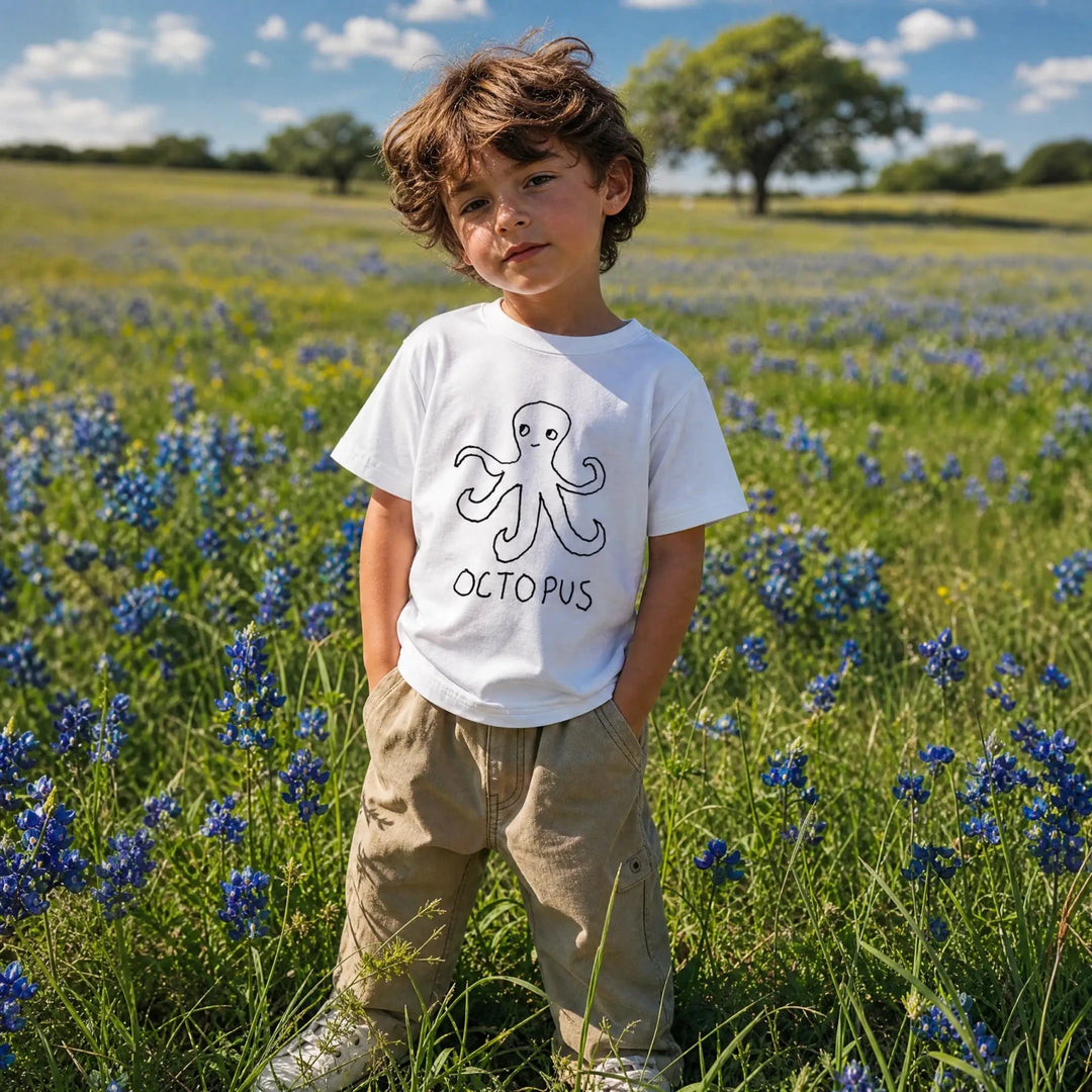 Octopus - Kids Tee - LoFi Animal Shirts