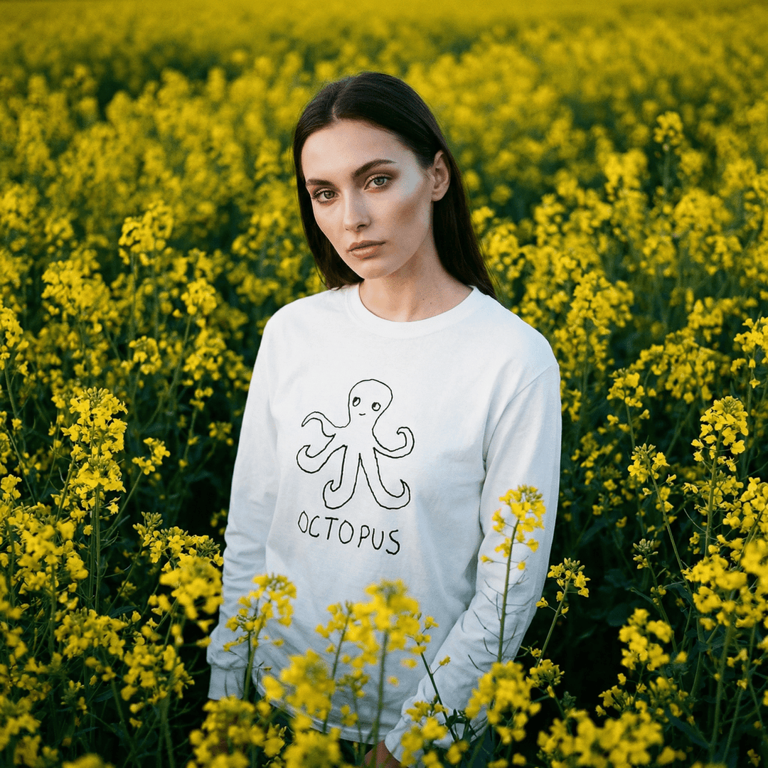 Octopus - Long Sleeve Tee - LoFi Animal Shirts