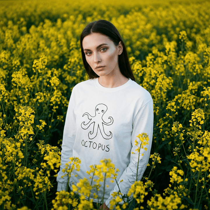 Octopus - Long Sleeve Tee - LoFi Animal Shirts