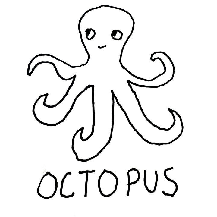 Octopus - Toddler Tee - LoFi Animal Shirts
