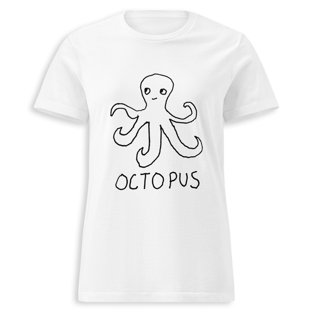 Octopus - Women's Fitted Tee - LoFi Animal Shirts