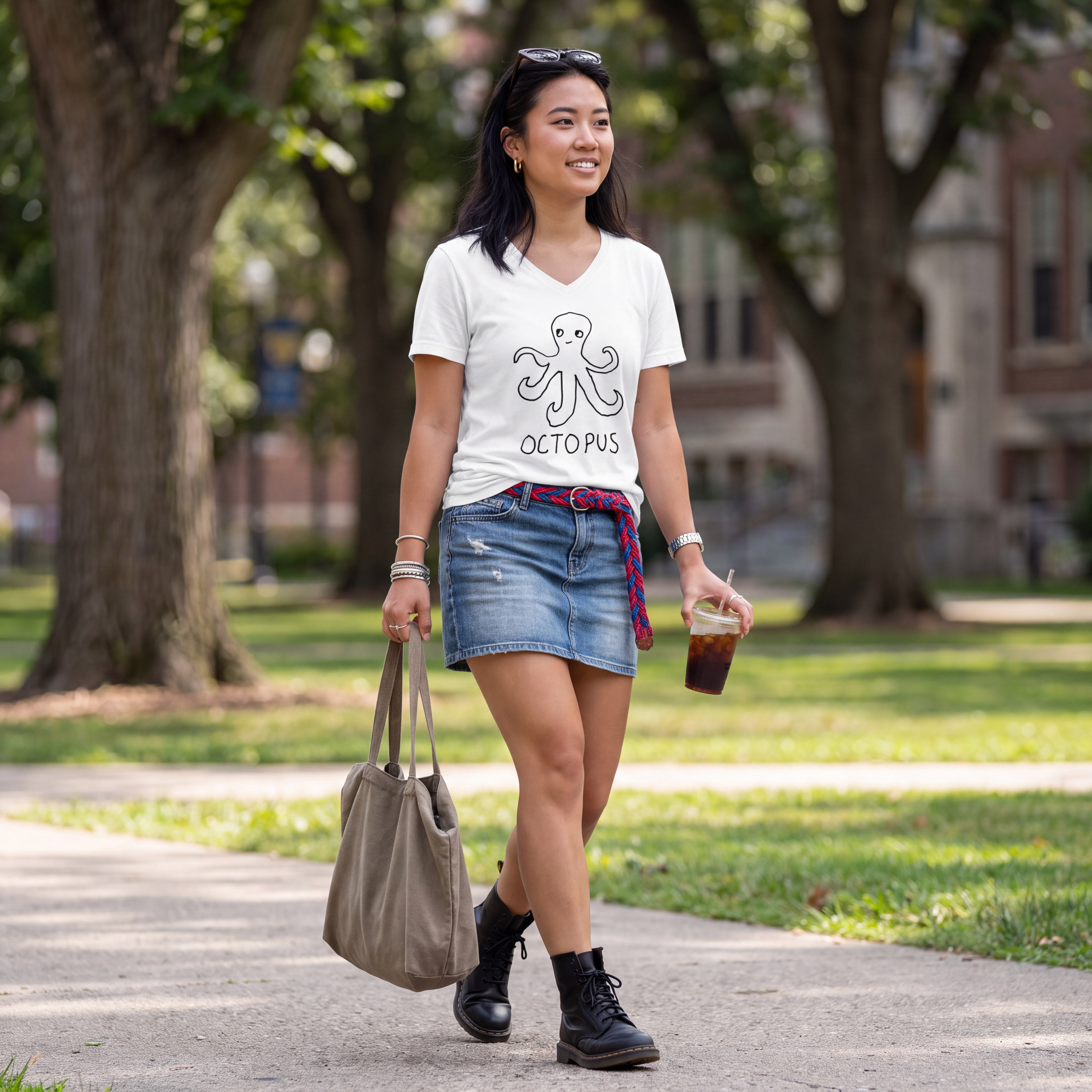Octopus - Unisex V-neck Tee
