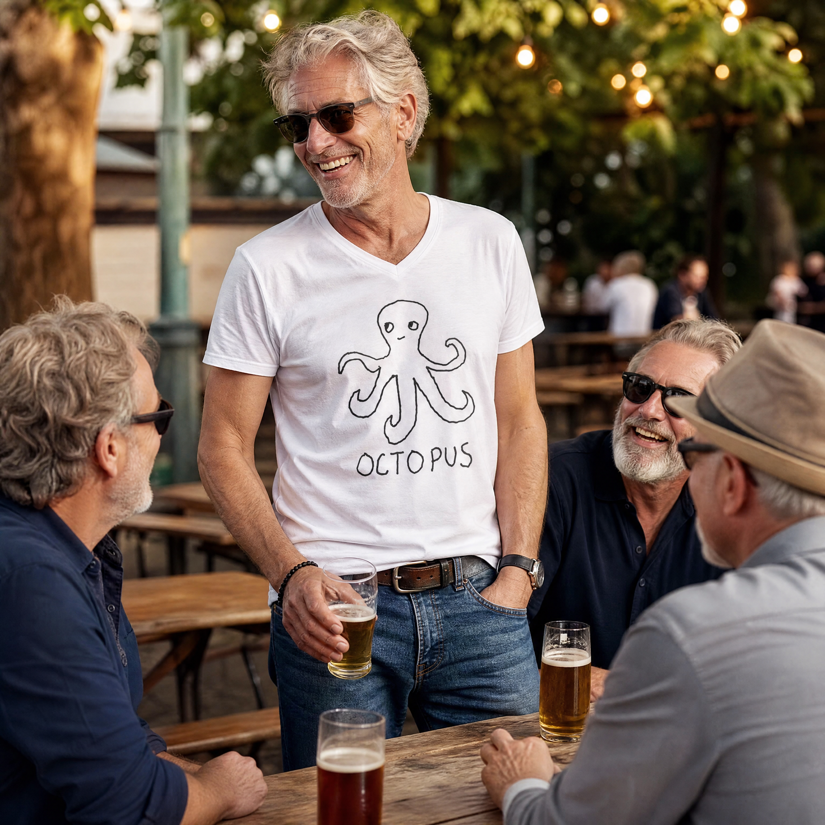 Octopus - Unisex V-neck Tee