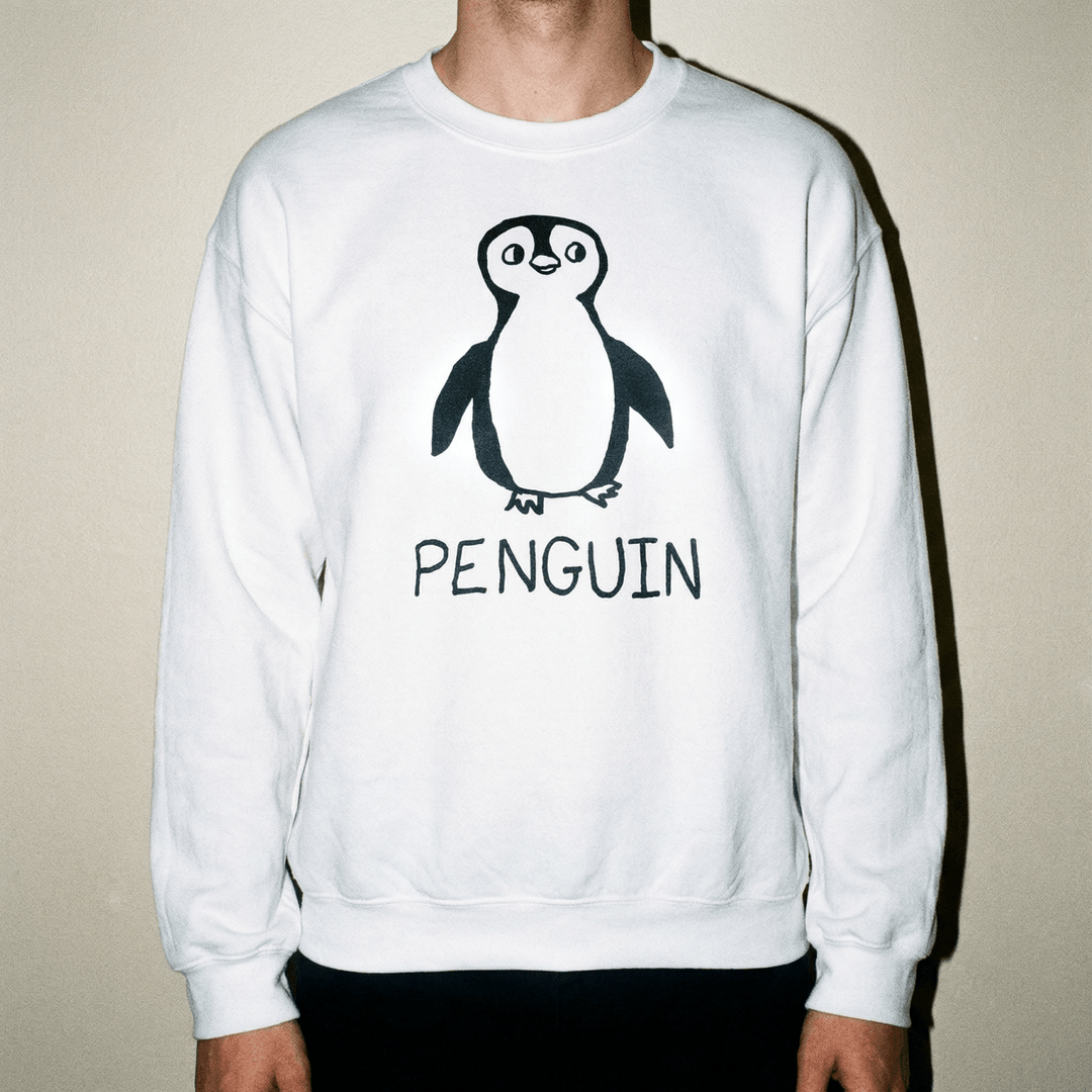 Penguin - Crewneck Sweatshirt - LoFi Animal Shirts