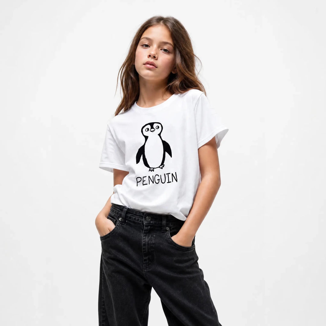 Penguin - Kids Tee - LoFi Animal Shirts