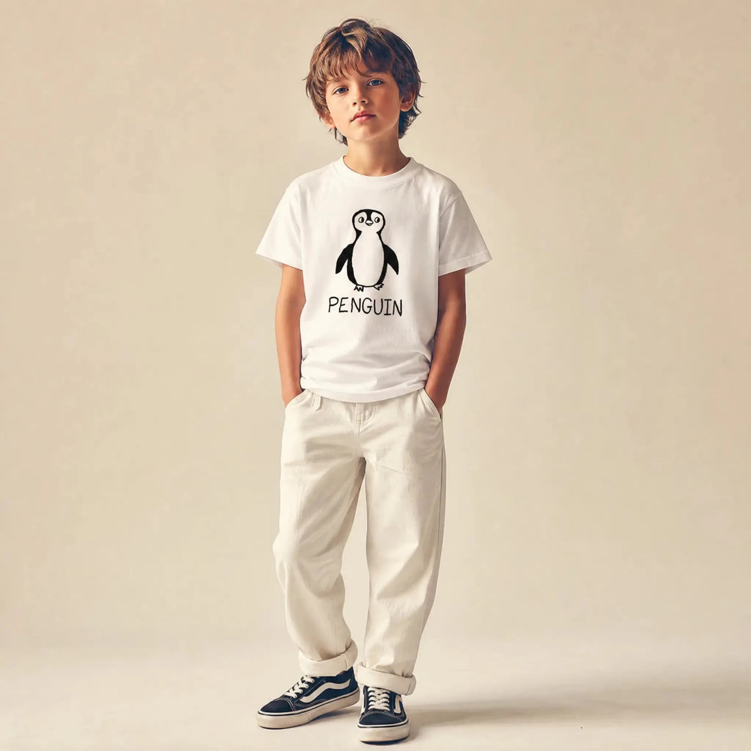 Penguin - Kids Tee - LoFi Animal Shirts