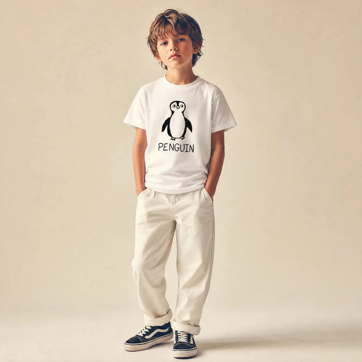 Penguin - Kids Tee - LoFi Animal Shirts