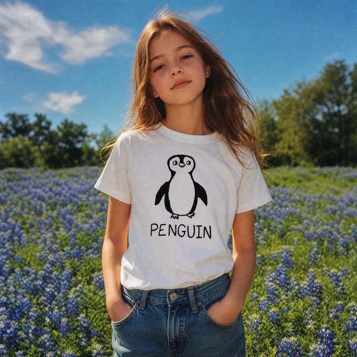 Penguin - Kids Tee - LoFi Animal Shirts